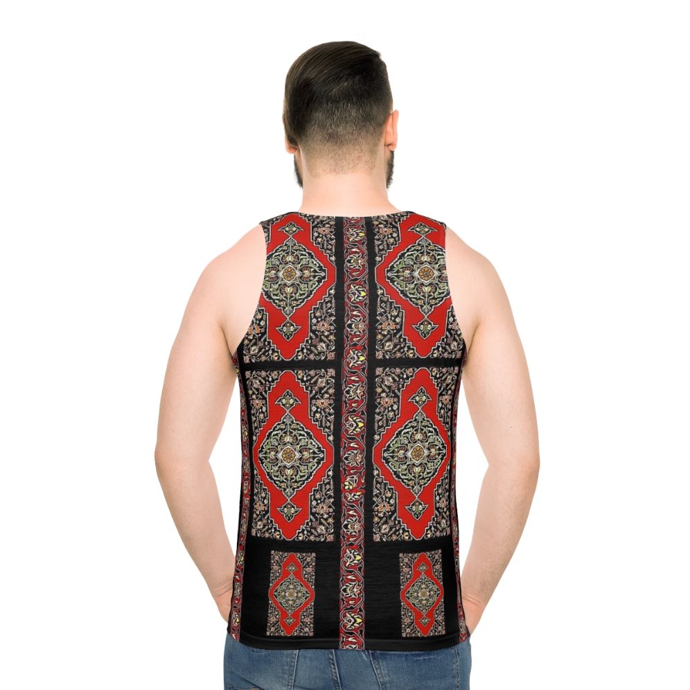 Unisex tank top featuring Armenian folk art design