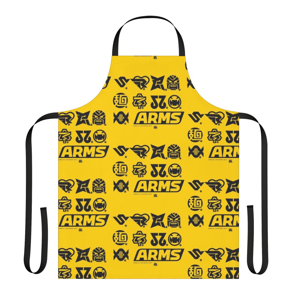 Apron featuring icons of characters from the Nintendo Arms fighting game