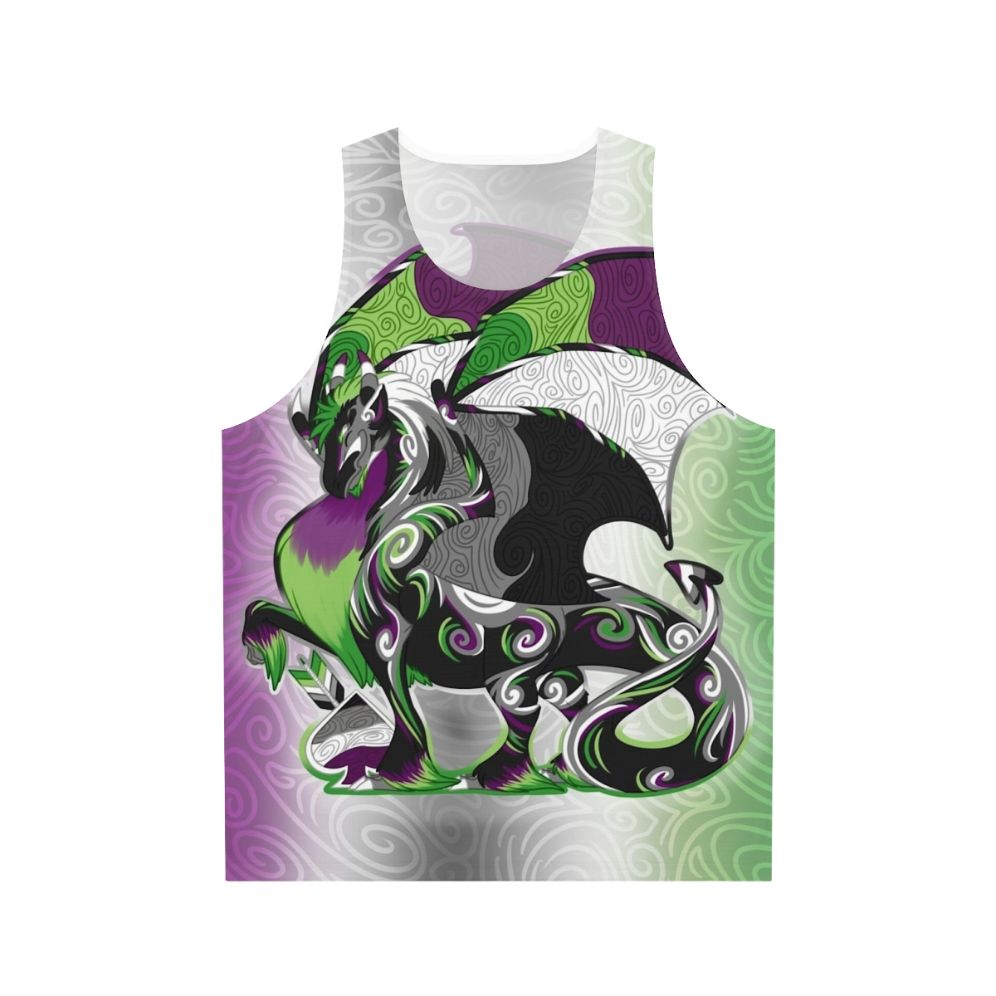 Aro Ace Pride Dragon Unisex Tank Top