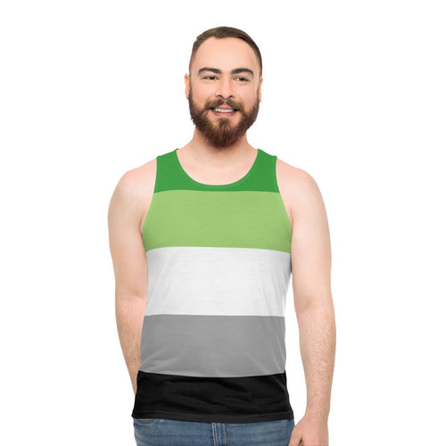 Aromantic Pride Flag Unisex Tank Top