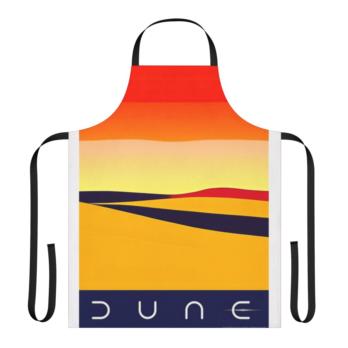 Dune-inspired apron featuring Arrakis desert landscape