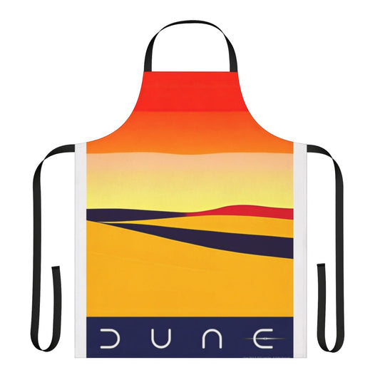 Dune-inspired apron featuring Arrakis desert landscape
