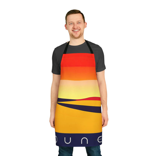 Dune-inspired apron featuring Arrakis desert landscape