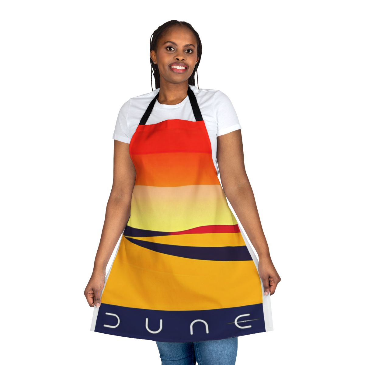 Dune-inspired apron featuring Arrakis desert landscape