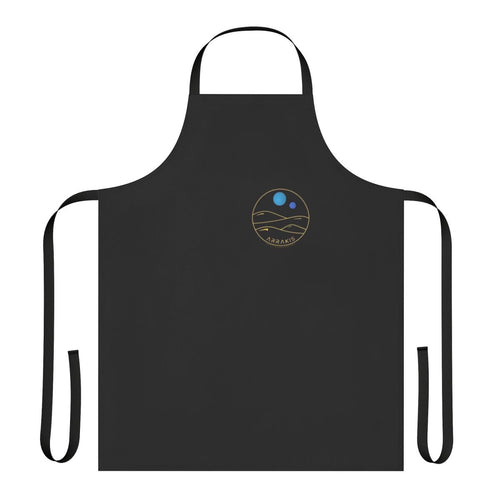 Arrakis-inspired apron featuring a line art illustration of the desert planet from the Dune universe