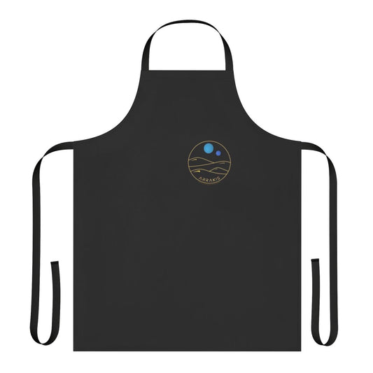 Arrakis-inspired apron featuring a line art illustration of the desert planet from the Dune universe