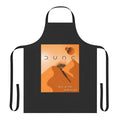 Dune-inspired kitchen apron featuring the iconic "Fear is the Mind Killer" quote and Arrakis imagery