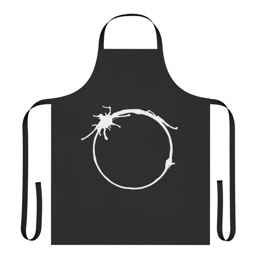 Arrival-inspired apron featuring the iconic heptapod symbol from the science fiction movie
