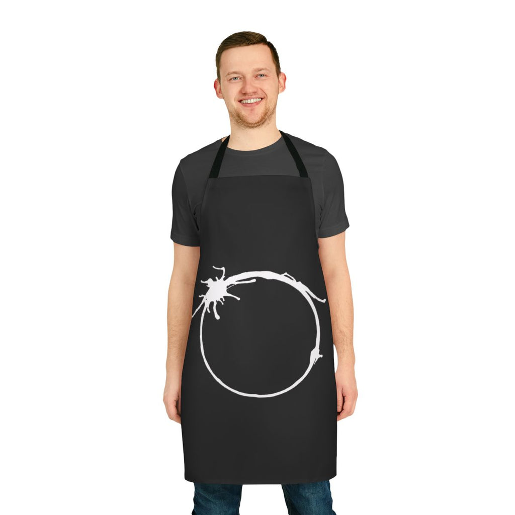 Arrival-inspired apron featuring the iconic heptapod symbol from the science fiction movie