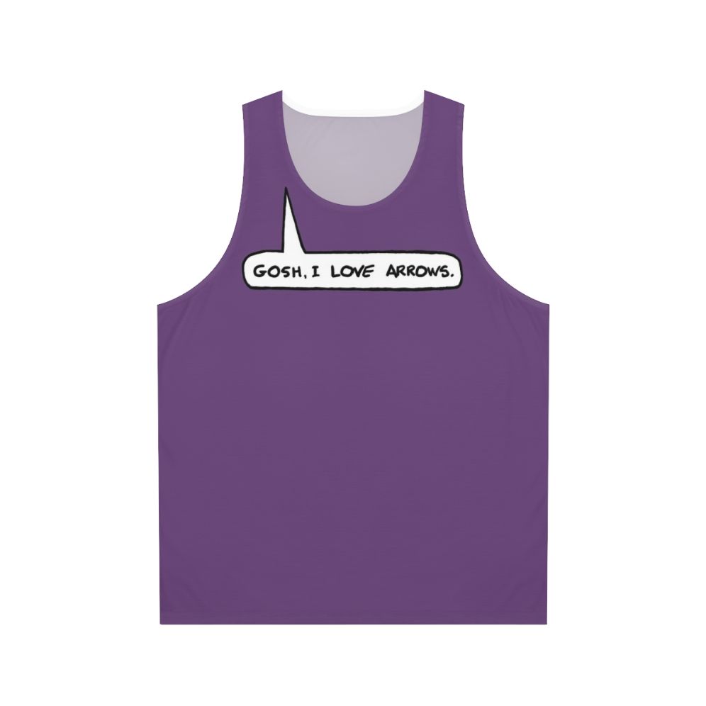 Unisex graphic arrow tank top
