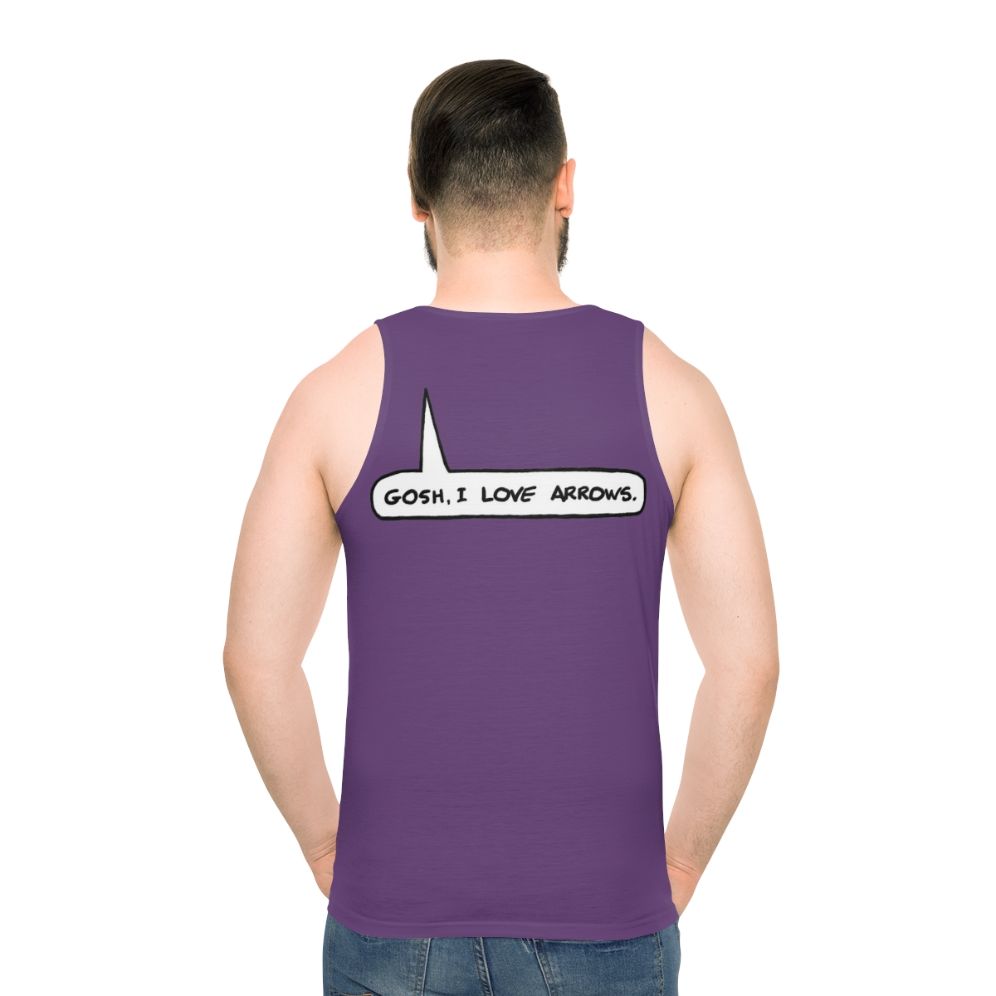 Unisex graphic arrow tank top
