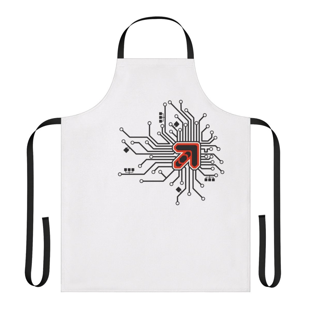 Apron with a bold arrow pattern, designed for dance game fans
