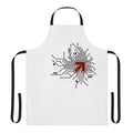 Apron with a bold arrow pattern, designed for dance game fans