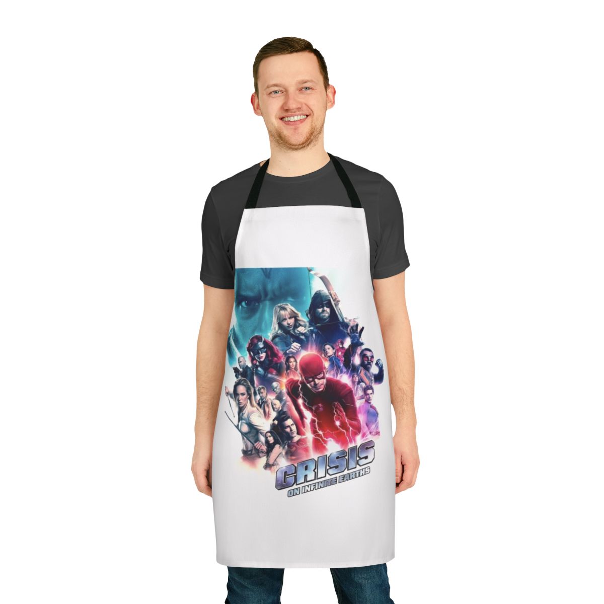 Arrowverse-Inspired Crisis Superhero Apron with Caity Lotz's White Canary and Black Canary Characters