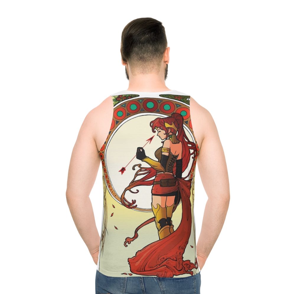 Art Nouveau Inspired Unisex Tank Top featuring Pyrrha Nikos from RWBY