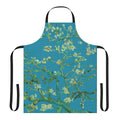 Almond blossoms floral pattern on a high-quality apron