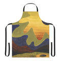 Apron featuring abstract art inspired by the nature-inspired paintings of American modernist artist Arthur Dove.