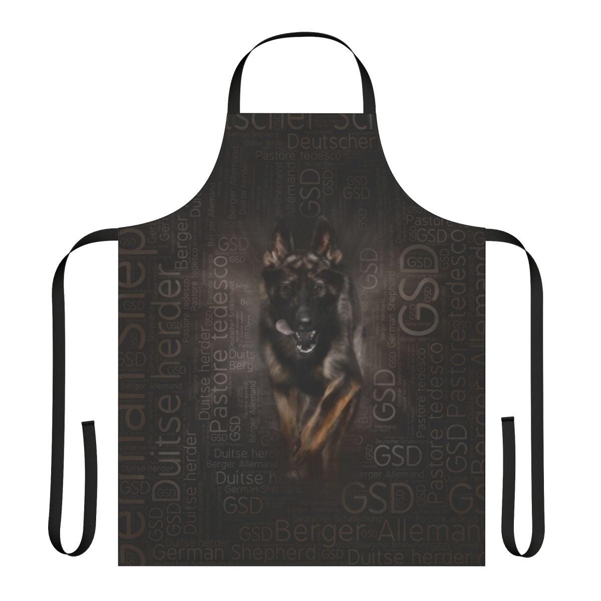 German Shepherd Dog Word Art Apron for Dog Owners