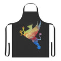Gryphon-inspired abstract watercolor apron for kitchen or nursery
