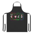 Apron featuring colorful and creative kiss band fan art design