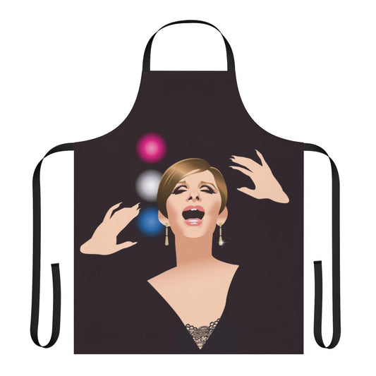 Stylish art-inspired apron featuring a design by artist Alejandro Mogolloart