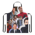 A colorful collage design featuring actor Tom Holland as the Marvel superhero Spider-Man, printed on a high-quality apron.