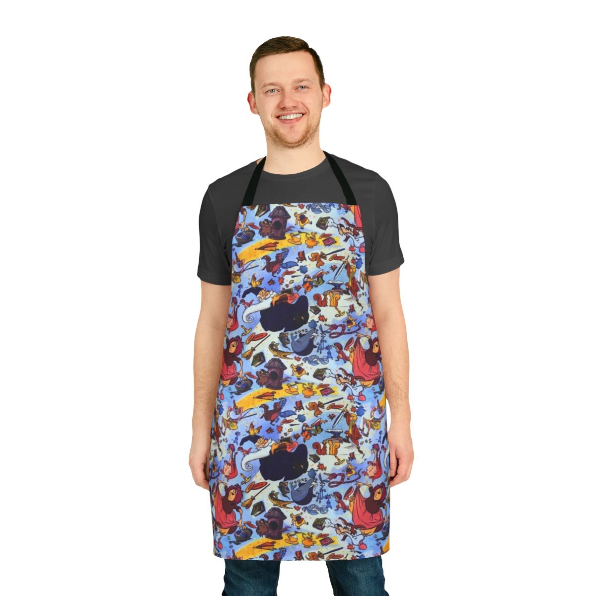 Apron featuring Sword in the Stone design from Arthurian legend