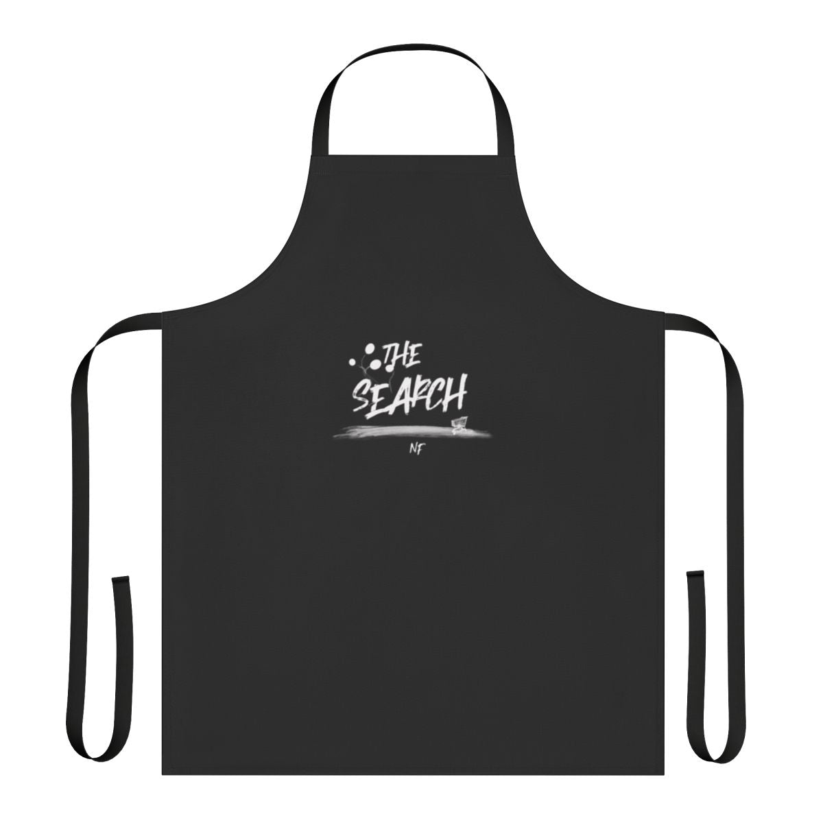 Unique apron design featuring NF-inspired artwork and lyrics
