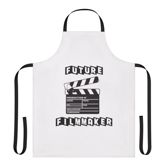 Apron with filmmaker-inspired design for movie lovers and indie filmmakers