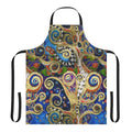 Stylized apron featuring Gustav Klimt-inspired abstract artwork