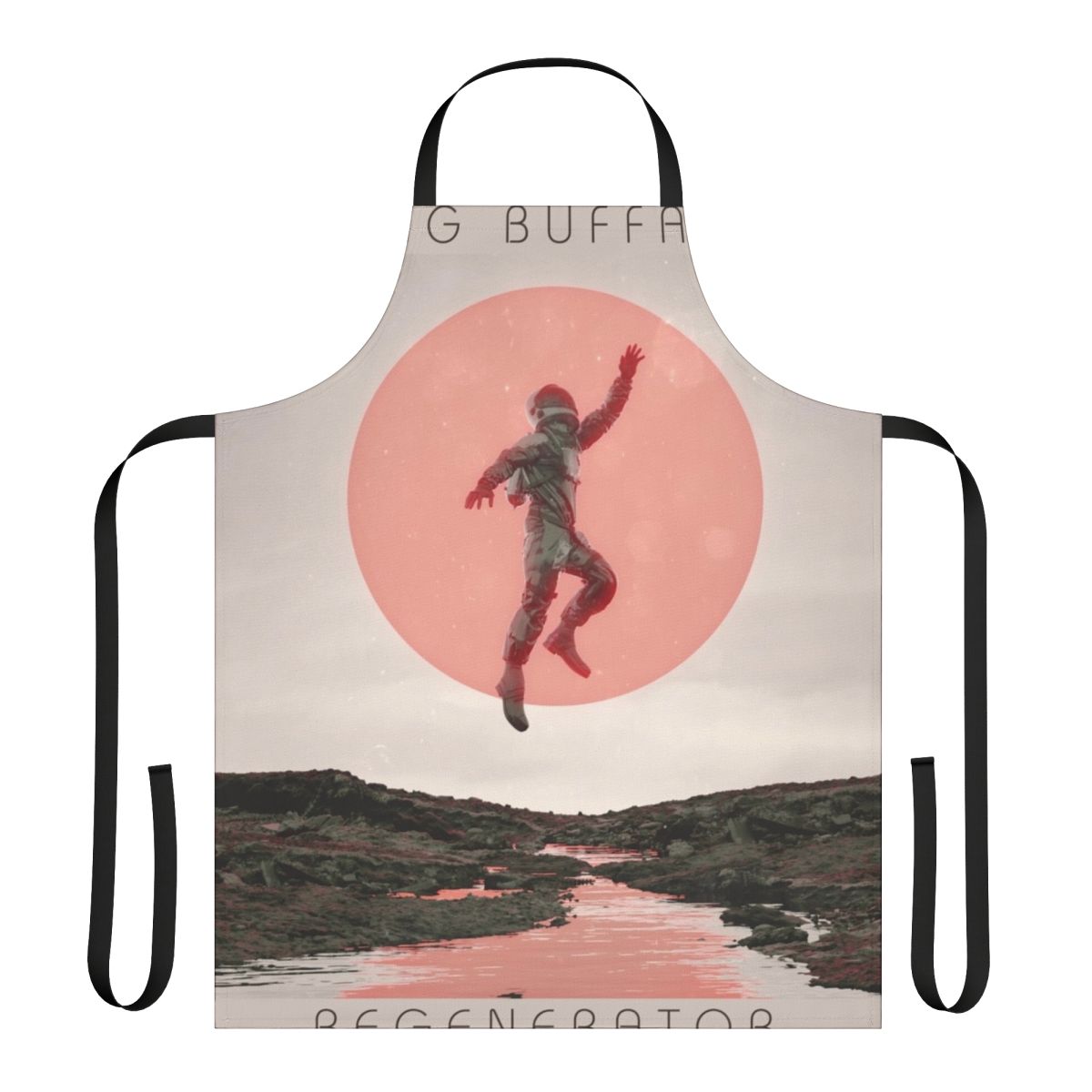 High-quality regenerator apron with the King Buffalo music aesthetic
