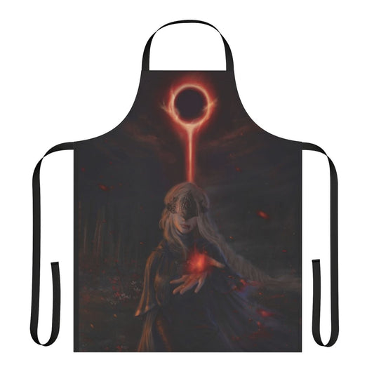 Fire Keeper inspired apron with a dark fantasy design for Elden Ring and Dark Souls players