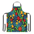 Vibrant Mexican-inspired apron with a seamless, ethnic-style pattern.