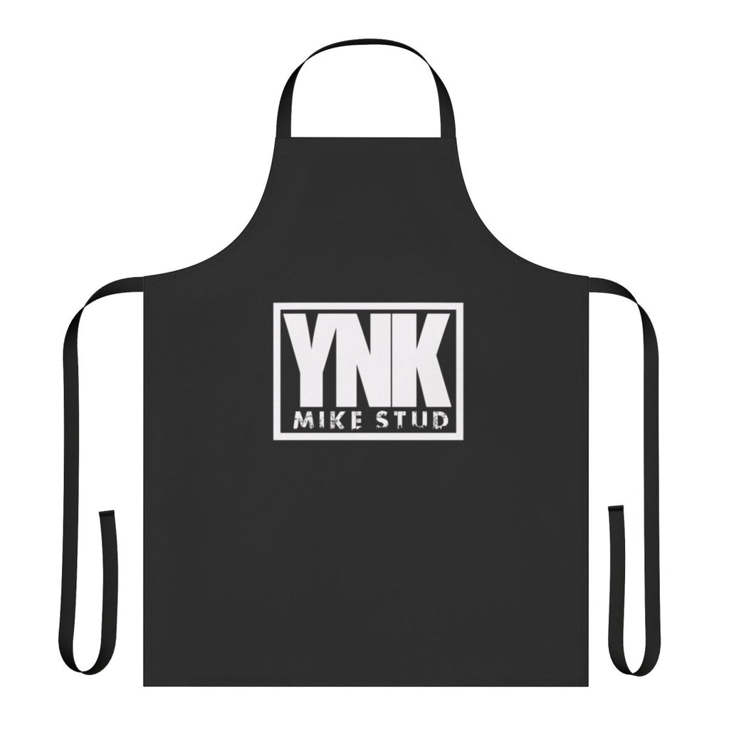 White apron with YNK Mike Stud inspired design