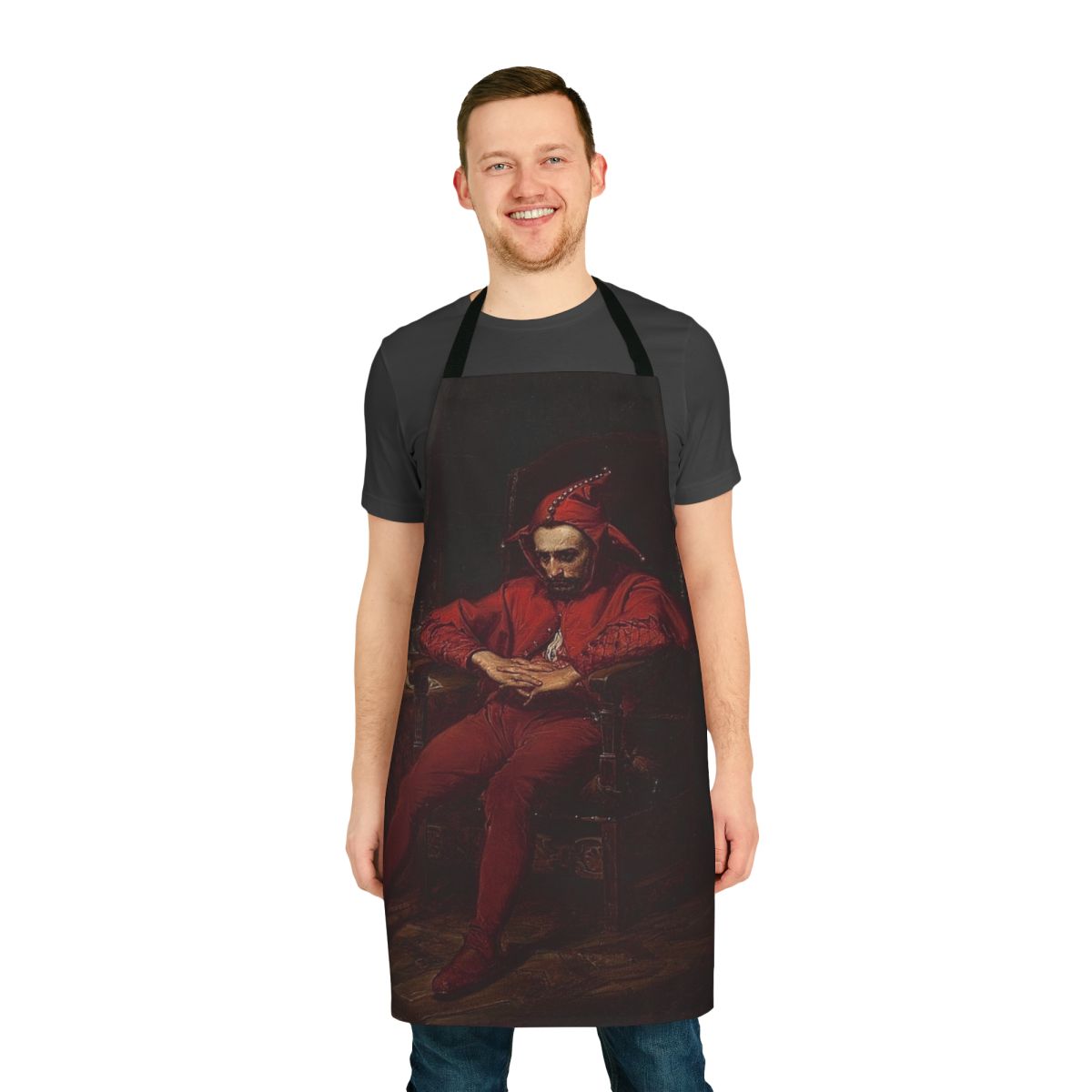 "Artistic apron featuring Jan Matejko's 'Sta Czyk' history painting, a work of Renaissance and Romantic art"