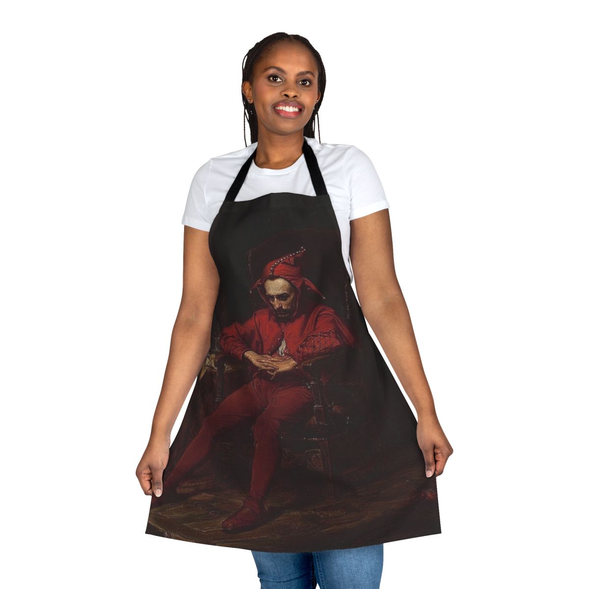 "Artistic apron featuring Jan Matejko's 'Sta Czyk' history painting, a work of Renaissance and Romantic art"
