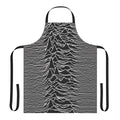 Apron featuring the iconic abstract art design from the Unknown Pleasures album cover