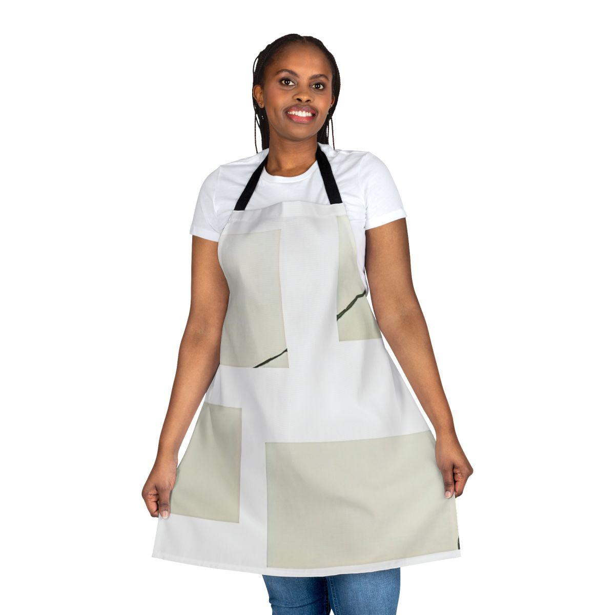 Apron featuring abstract art design inspired by the guitar work of Martin Barre, former guitarist of the progressive rock band Jethro Tull.