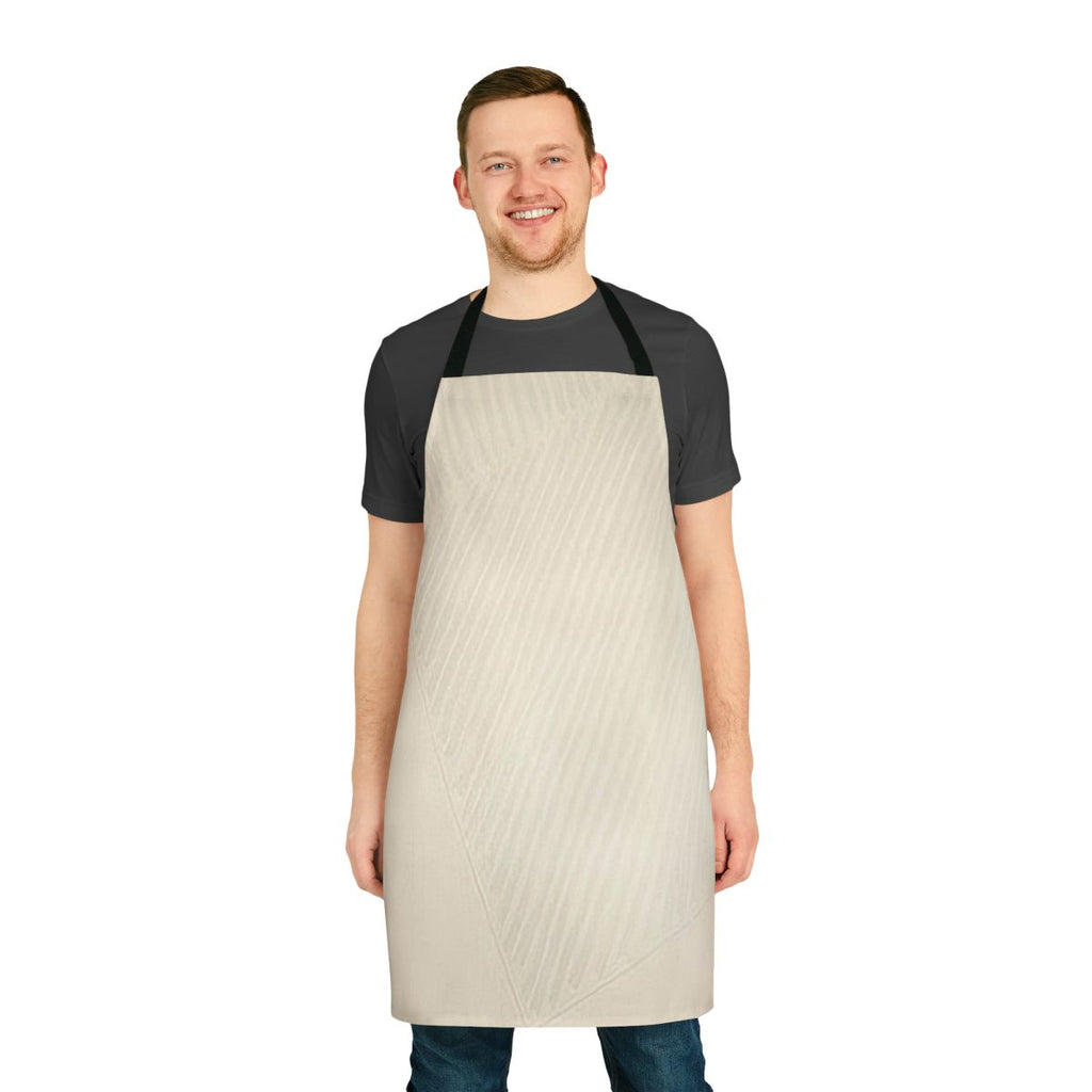 Artistic apron featuring abstract impressionist design inspired by guitarist Martin Barre and progressive rock band Jethro Tull.