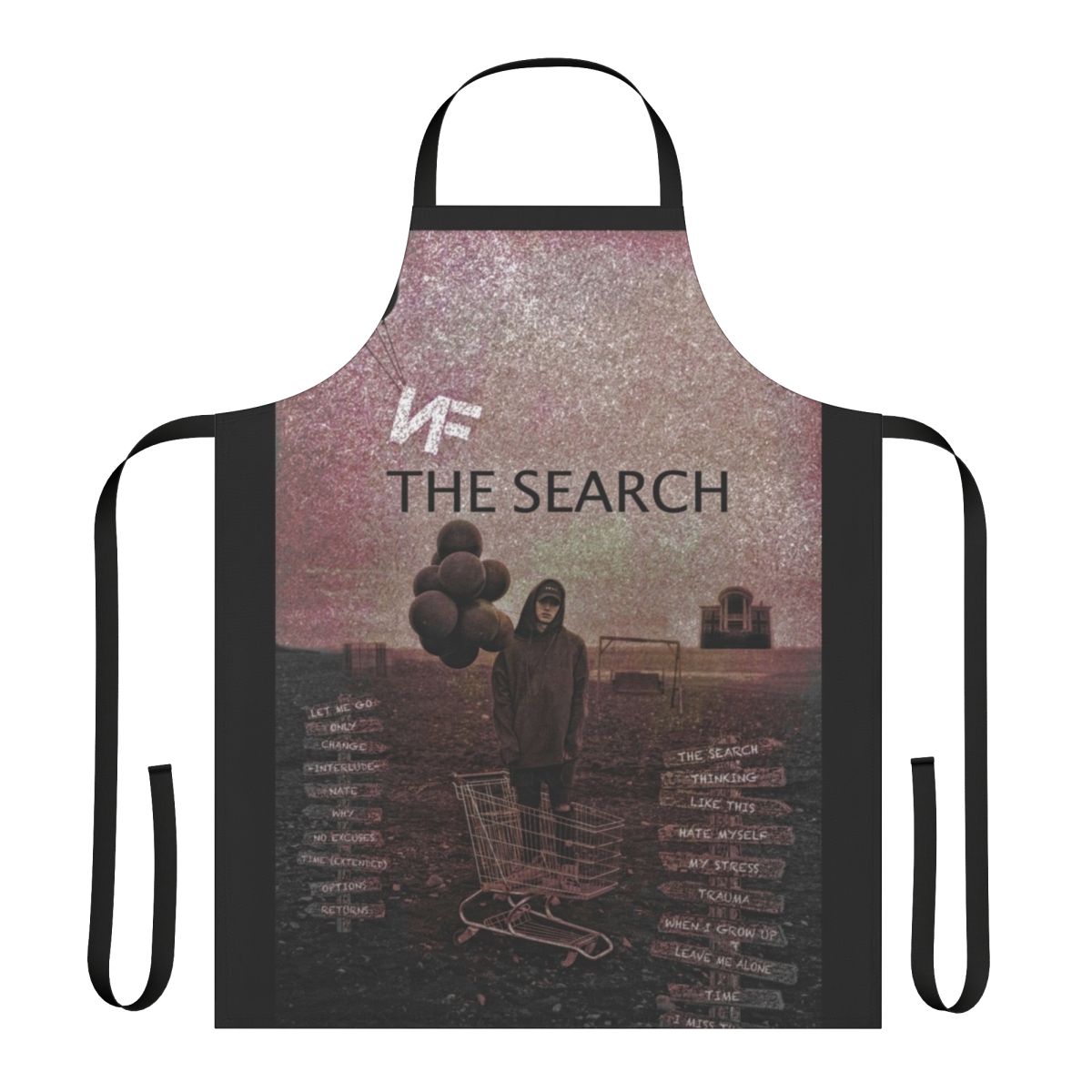 Apron featuring NF-inspired design