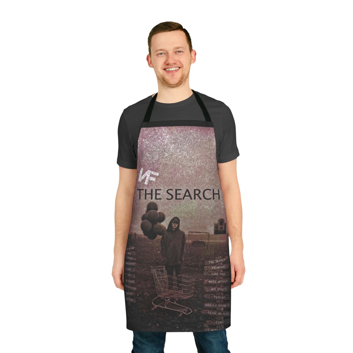 Apron featuring NF-inspired design