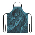 Apron with an artistic design inspired by the fantasy film "The Shape of Water"