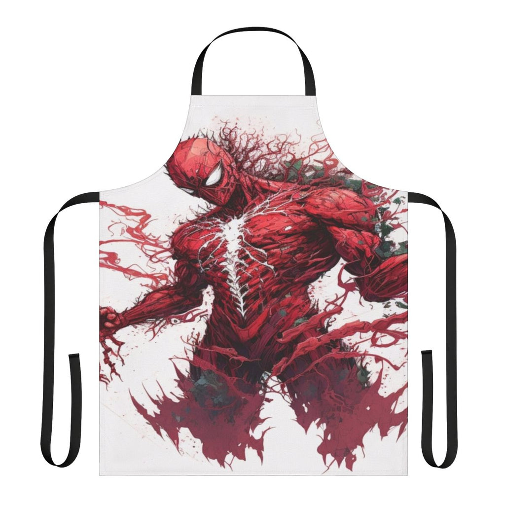 Stylized apron featuring bold "Carnage" graphic, perfect for artists and creative professionals