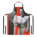 Artistic collage-style apron featuring imagery from the film Mildred Pierce, starring actress Joan Crawford.