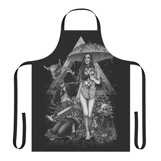 Winya No 114 Apron - Artistic dark aesthetic, occult, gothic, mythological, supernatural design