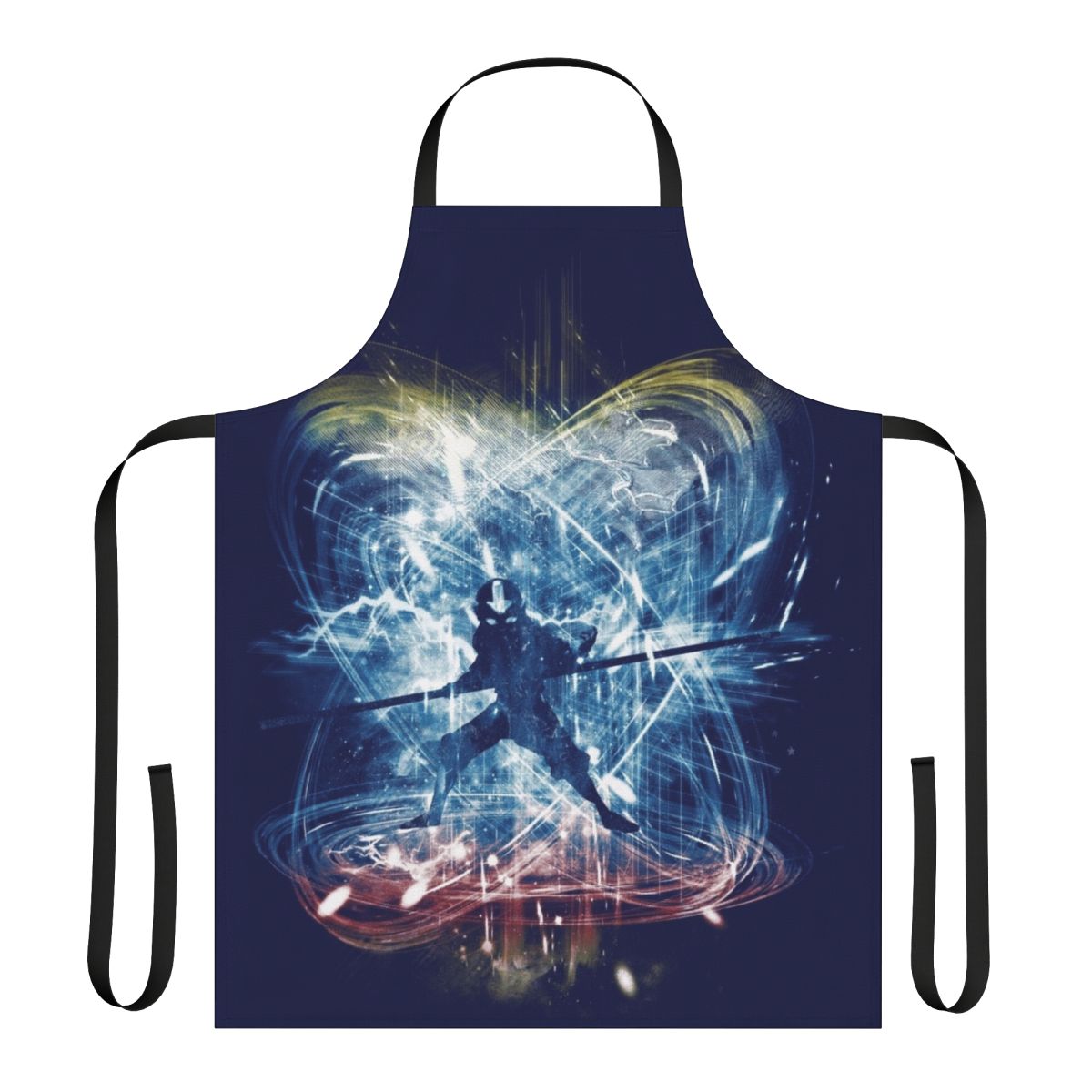 Elemental Storm Inspired Apron Featuring Anime-Style Artwork