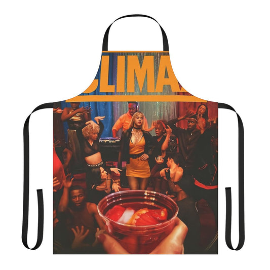 Artistically designed apron inspired by French cinema