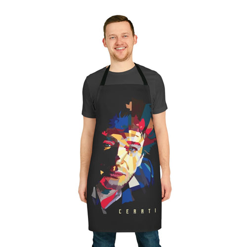 Artistic low poly design featuring Gustavo Cerati, the legendary Argentine musician and frontman of the band Soda Stereo.