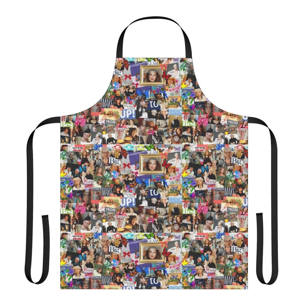 Meryl Streep Collage Print Apron with Artistic Design