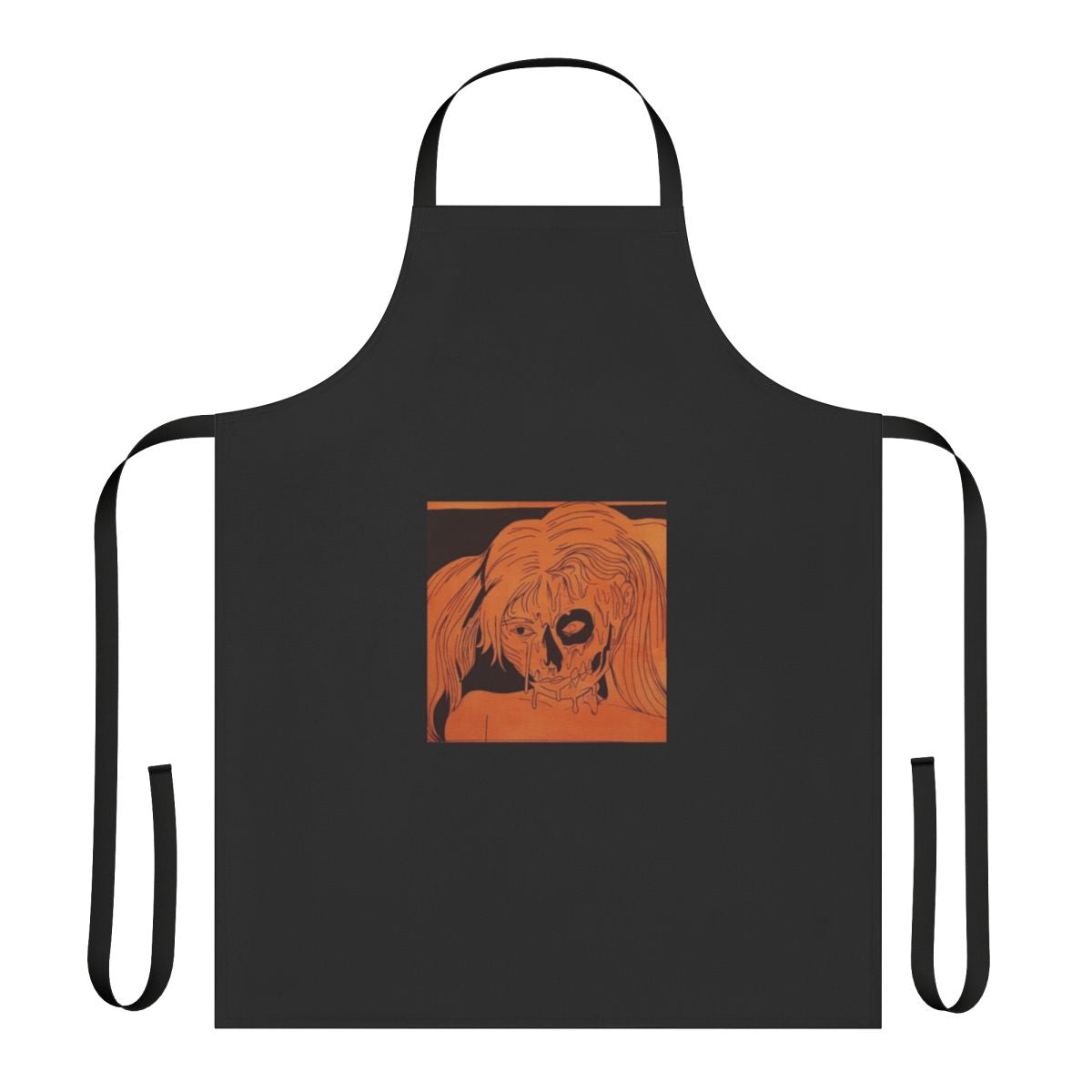 Artistic apron featuring pumpkin spice and Ashnikko-inspired design